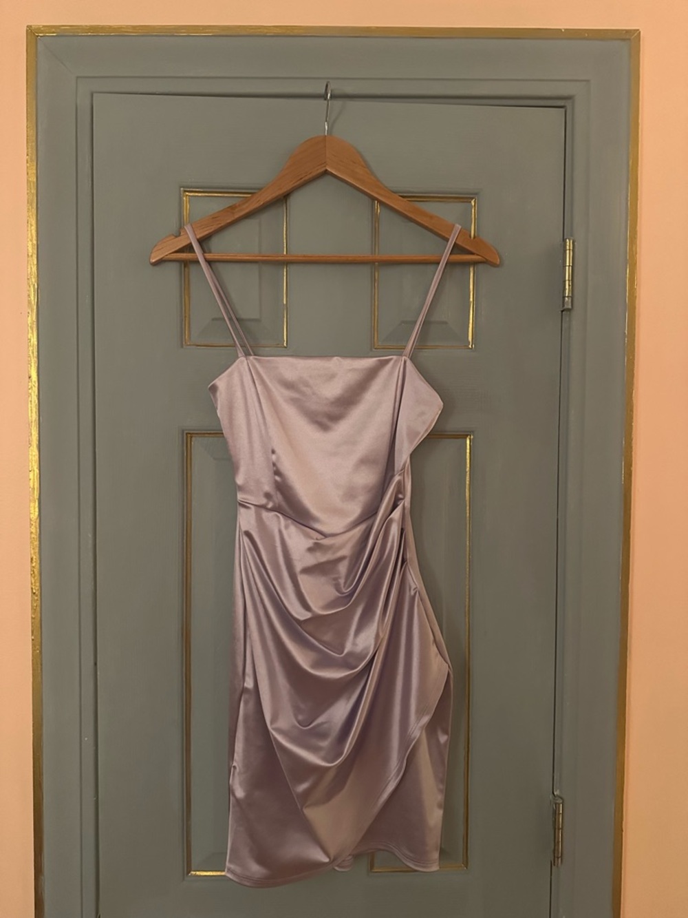 Windsor Lavender Satin Mini Dress